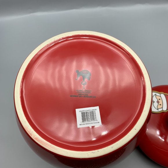 NIB Global Design Connections Red Santa Suit Cookie Jar in Box - Picture 10 of 11